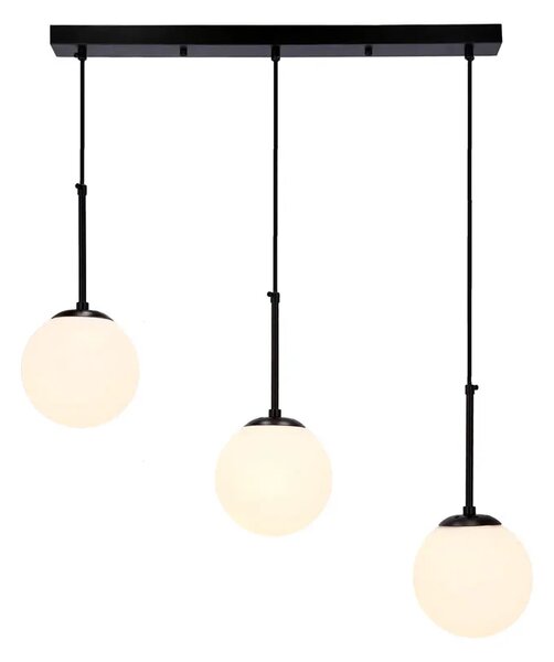 Potrójna czarna lampa wisząca - D269 S3-P09