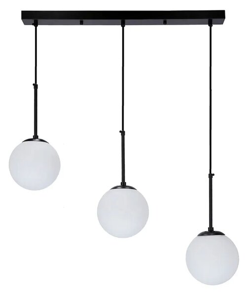 Potrójna czarna lampa wisząca - D269 S3-P09