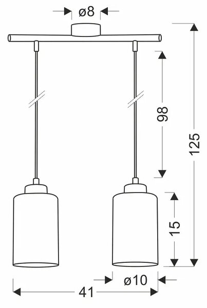 Nowoczesna Podwójna Lampa Wisząca M5-R80