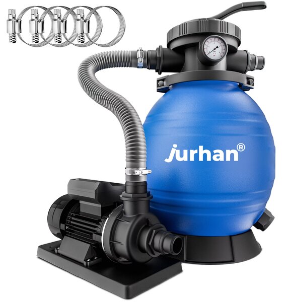 Filtr piaskowy do basenu AQUA, 10 200 l/h, niebieska Jurhan