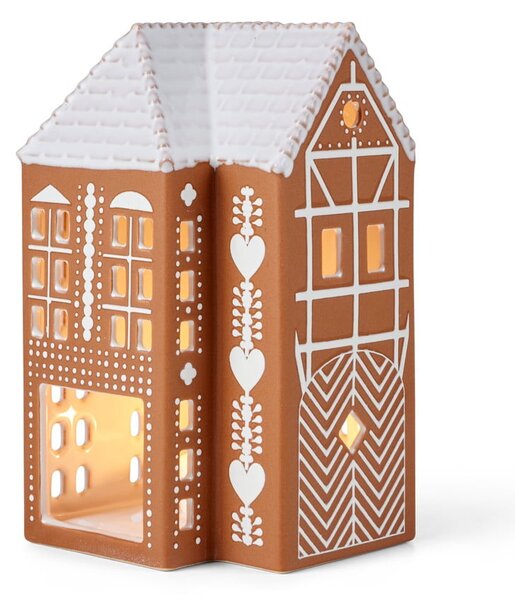 Ceramiczny świecznik na świeczkę typu tealight Gingerbread Lighthouse – Kähler Design