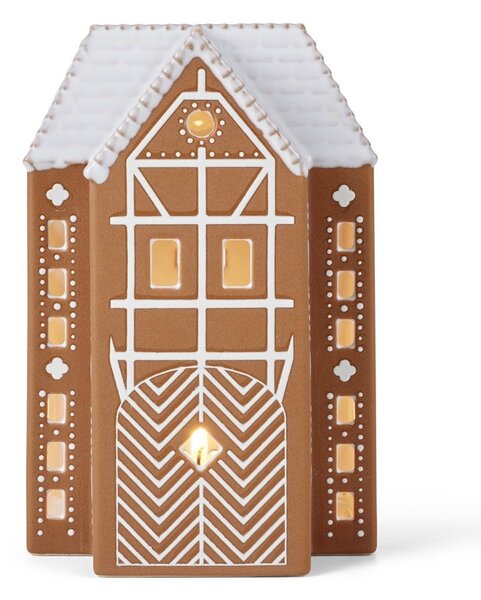 Ceramiczny świecznik na świeczkę typu tealight Gingerbread Lighthouse – Kähler Design