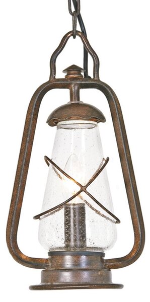 Zewnętrzna Lampa Elstead, MINERS, antyczny mosiądz, metal, nowoczesny