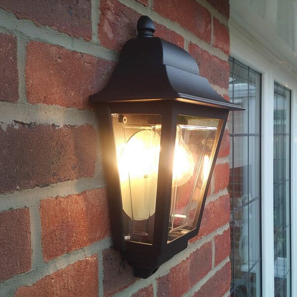 Zewnętrzna Lampa Elstead, Deco Lane, ściemnialny, czarny, taras, aluminium, morski