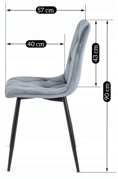 Zestaw Stół Okrągły Rozkładany HARRY 102-142 cm Dąb Artisan/Czarny i 6 Krzeseł Tapicerowanych ROBIN Szarych Nowoczesnych