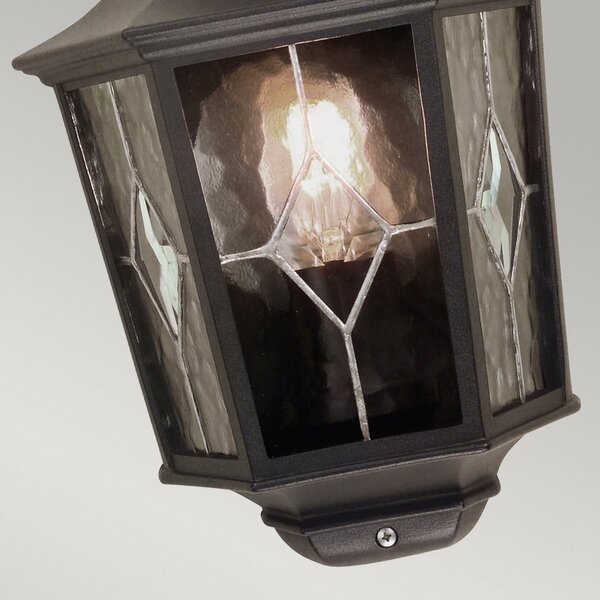 Zewnętrzna Lampa Elstead, Norfolk, ściemnialny, czarny, metal, antyczny