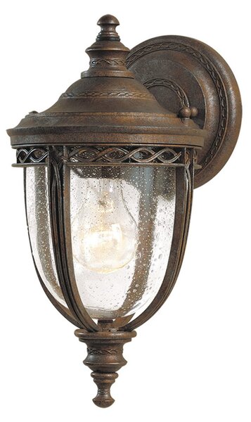 Zewnętrzna Lampa Elstead, English Bridle, ściemnialny, antyczny mosiądz, metal, antyczny