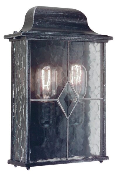 Zewnętrzna Lampa Elstead, Wexford WX7, ściemnialny, czarny, szkło, antyczny