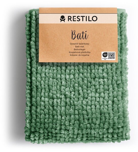 Zielony dywanik łazienkowy 50x70 cm Bati – Restilo
