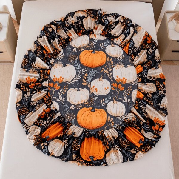 Prześcieradło z mikrofibry MAGIC PUMPKIN kolorowe 90x200 cm