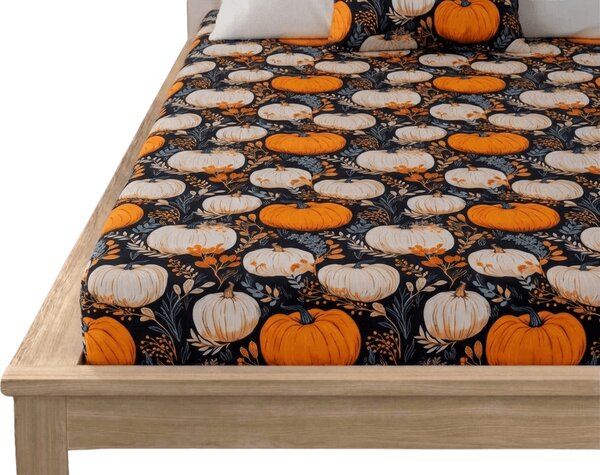 Prześcieradło z mikrofibry MAGIC PUMPKIN kolorowe 90x200 cm
