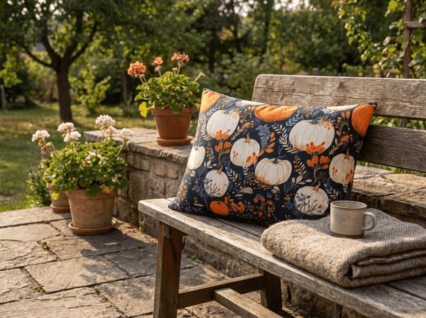 Poszewka na poduszkę z mikrofibry MAGIC PUMPKIN 50x70 cm, kolorowy