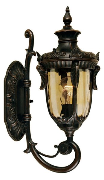Zewnętrzna Lampa Elstead, Philadelphia, ściemnialny, antyczny mosiądz, szkło, dworkowy | rustykalny