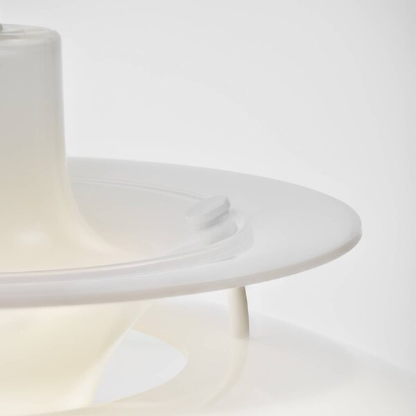 Louis Poulsen Lampa wisząca PH 5 320, możliwość ściemniania, biały / opal, salon / jadalnia, tworzywo sztuczne, design