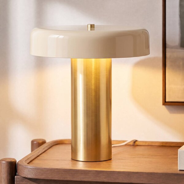 Lampa stołowa Dionne NOLA, kremowy / amber, salon / jadalnia, metal, nowoczesny