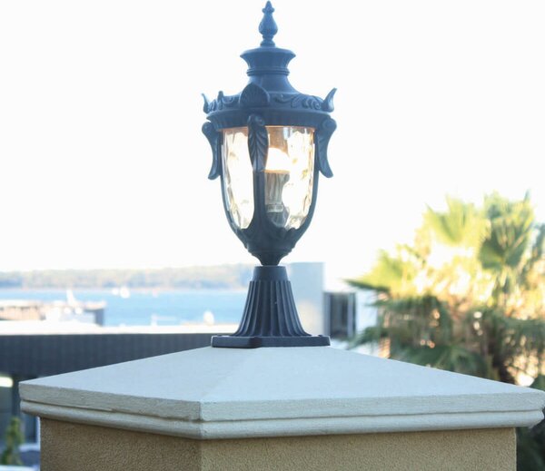 Zewnętrzna Lampa Elstead, Philadelphia, beżowy, szkło, dworkowy | rustykalny