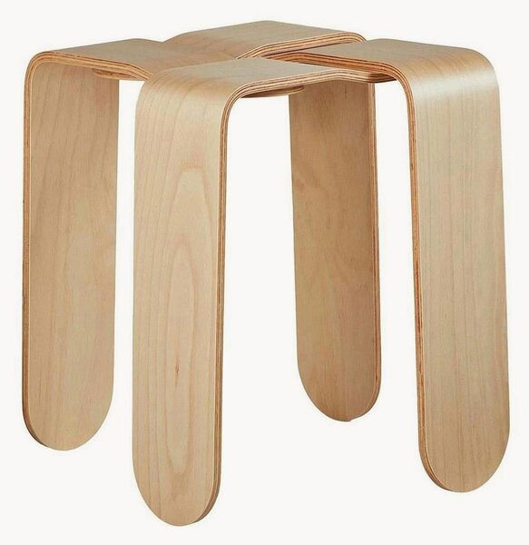 Stołek z drewna Criss Cross