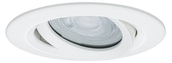 Paulmann Nova Plus okrągła, obrotowa/ściemniana, biała matowa, IP65, GU10, 840 Nova, możliwość ściemniania, biały / opal, łazienka, aluminium, nowoczesny