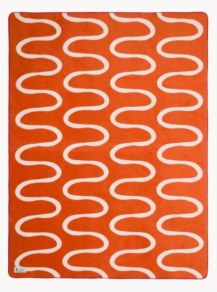 Dwustronny koc z bawełny Swirl