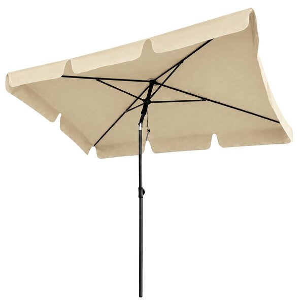 Parasol ogrodowy FLOKS z ochron UV beowy 200x123x235 cm