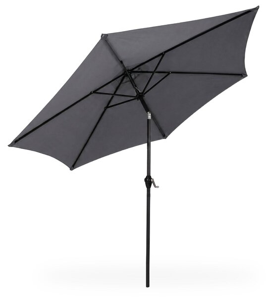 Parasol ogrodowy ORIENT z regulacj nachylenia w kolorze ciemnoszarym 270x270x235 cm