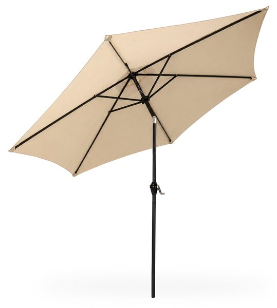 Parasol ogrodowy ORIENT z regulacj nachylenia w kolorze beowym 270x270x235 cm