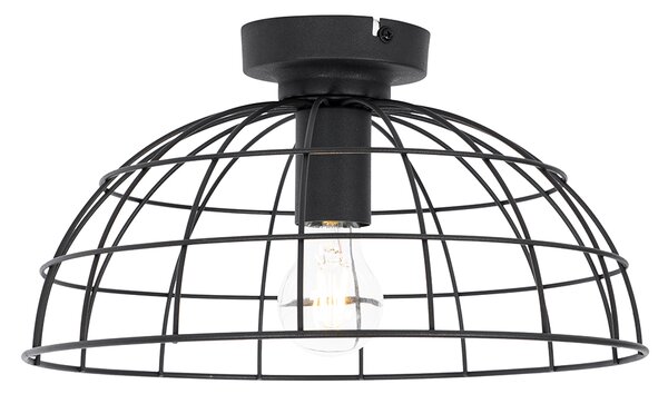 Industrialna lampa sufitowa czarna 35 cm - Hanze Oswietlenie wewnetrzne