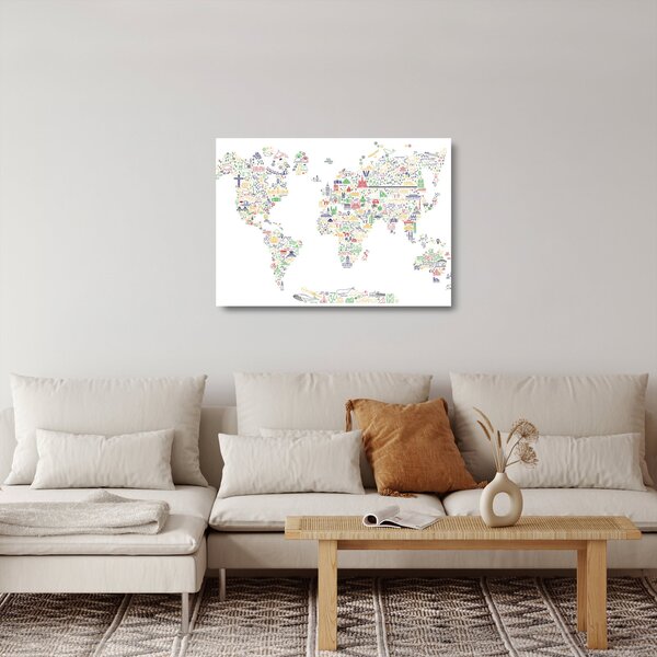 Obraz na szkle - Mapa obrazu (70x50 cm)
