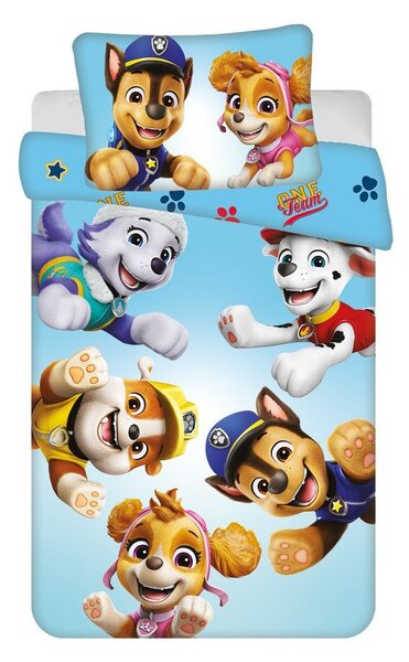 Bawełniana pościel dziecięca do łóżeczka 100x135 cm Paw Patrol – Jerry Fabrics