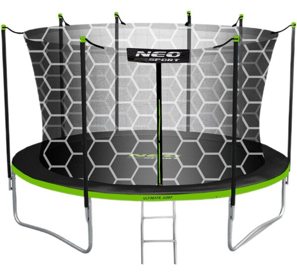 Trampolina NEO-SPORT NS-15W231 FI 465 cm Czarno-zielony