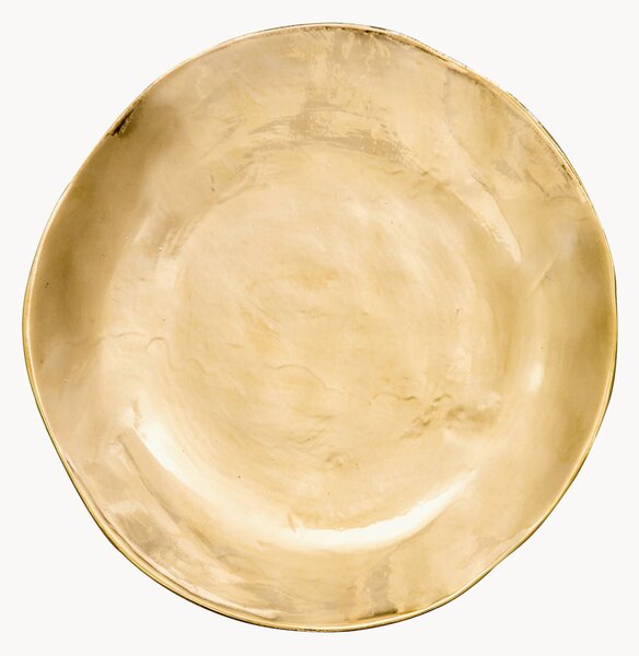 Ręcznie wykonany talerz deserowy z porcelany Gold Irregular Edge