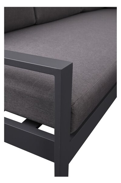 Narożnik ogrodowy Loreto Grey 5-osobowy ze stolikiem – aluminium, szary