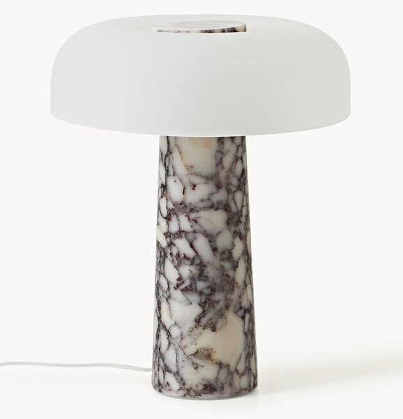 Lampa stołowa z marmurową podstawą Carla