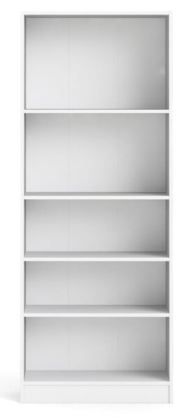 Biały regał Tvilum Basic, 79 x 203 cm