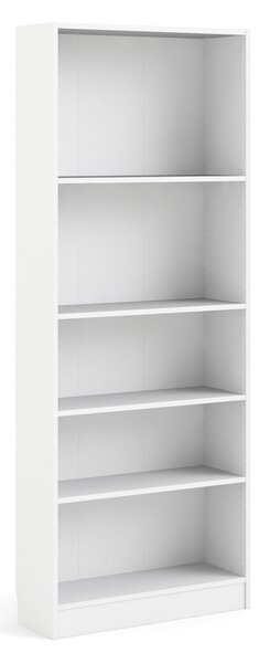 Biały regał Tvilum Basic, 79 x 203 cm