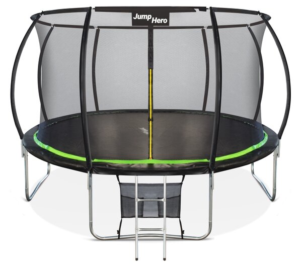 Trampolina ogrodowa Premium z siatką wewnętrzną 366 cm Jump Hero 12FT