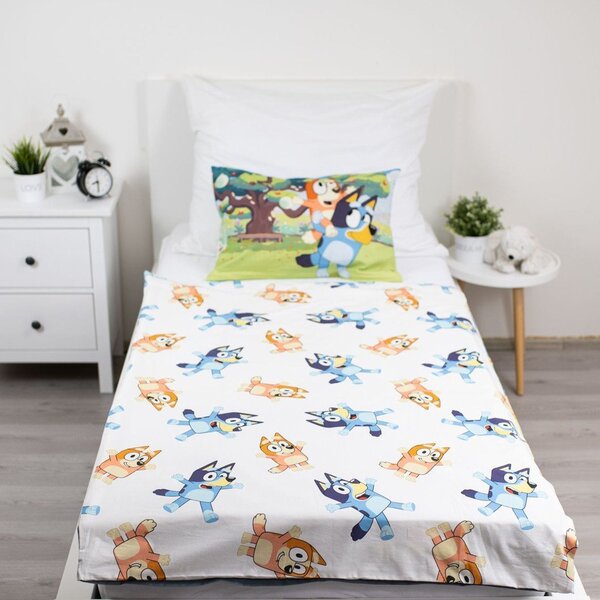 Bawełniana pościel dziecięca do łóżeczka 100x135 cm Bluey – Jerry Fabrics