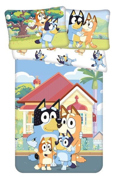 Bawełniana pościel dziecięca do łóżeczka 100x135 cm Bluey – Jerry Fabrics