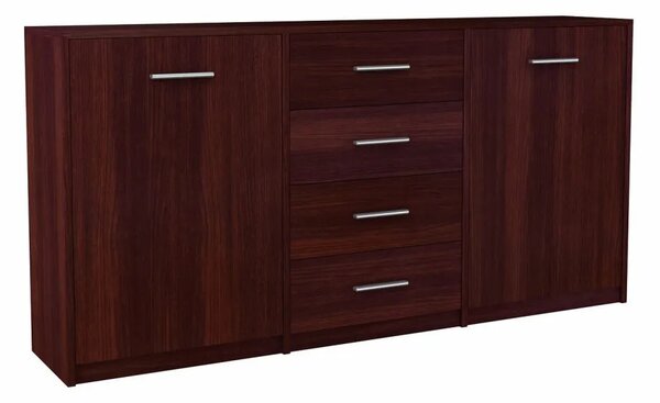 Komoda Z Szufladami I Półkami Do Salonu Wenge C4-W36