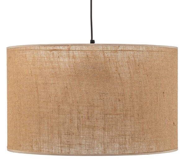 Lampa wisząca Juta TK Lighting, możliwość ściemniania, brązowy / rdzawy, salon / jadalnia, tkanina / materiał / jedwab