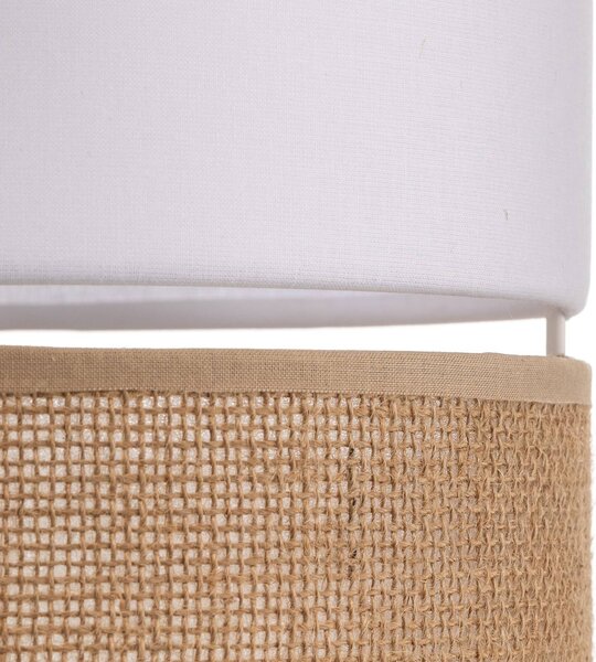 Lampa wisząca Linobianco TK Lighting, możliwość ściemniania, biały / opal, salon / jadalnia, tkanina / materiał / jedwab, nowoczesny