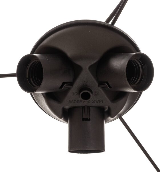 Lampa wisząca Juta TK Lighting, możliwość ściemniania, brązowy / rdzawy, salon / jadalnia, tkanina / materiał / jedwab