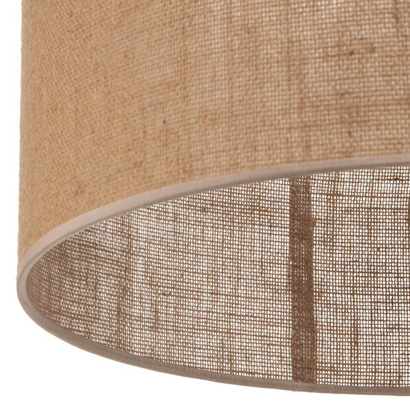 Lampa wisząca Juta TK Lighting, możliwość ściemniania, brązowy / rdzawy, salon / jadalnia, tkanina / materiał / jedwab
