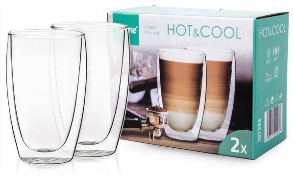 4Home Szklanka termiczna do latté Hot&Cool 410 ml, 2 szt