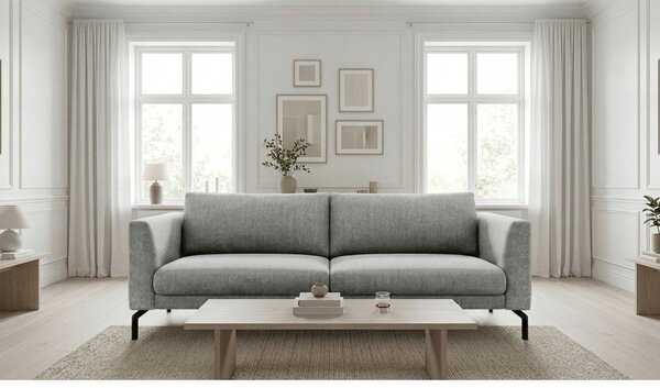 Jasnoszara sofa 216 cm Gomero – Scandic