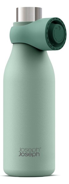 Miętowa podróżna butelka ze stali nierdzewnej 500 ml Loop – Joseph Joseph