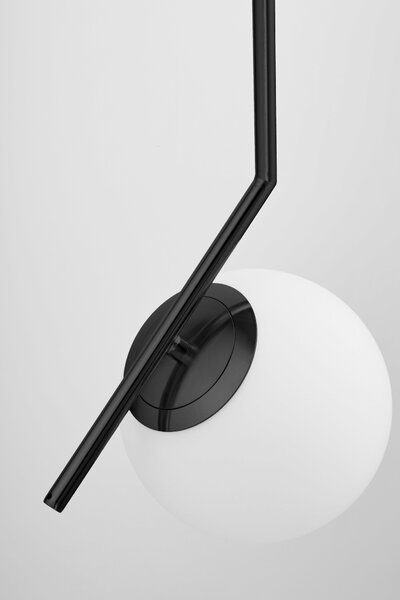 LAMPA WISZĄCA NOWOCZESNA CZARNA BIAŁA KULA SORENTO 15