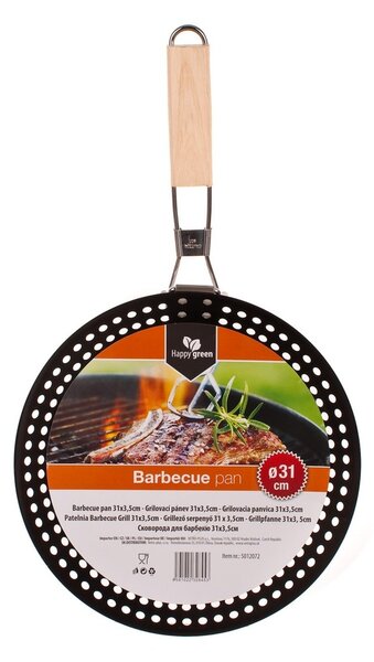Happy Green Patelnia do grilla BBQ, 31 x 3,5 cm