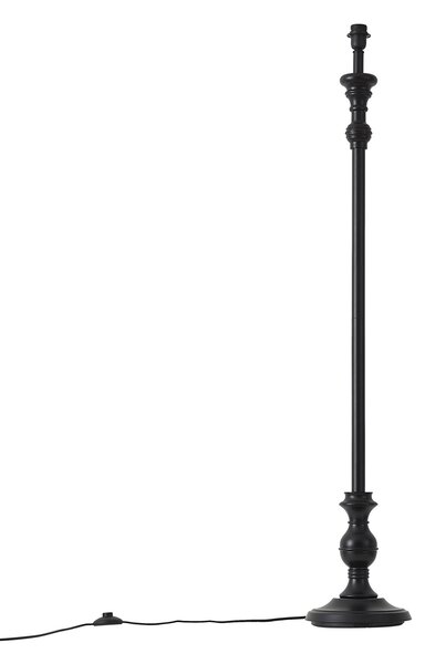 Klasyczna lampa podłogowa czarna bez klosza - Classico