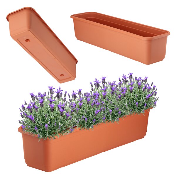 Skrzynka balkonowa Evron 60 cm, terrakota